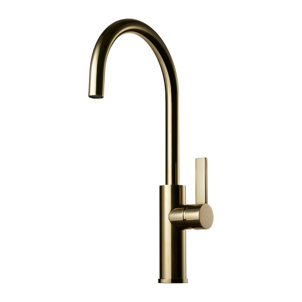 TapwellARM180 Staande Keukenkraan met Brass afwerking